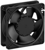 8022241895 AF120-00142 24V P/2 6.500, Axial Fan, 24 V dc, DC Operation, 340m³/h, 30W, 1.25A Max, 120 x 120 x 38mm Hirschmann