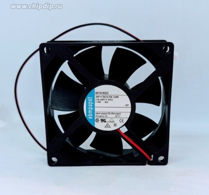 8010488523 Вентилятор Ebmpapst 8414NGH 24v DC 0.11A 80x25 2pin Hirschmann