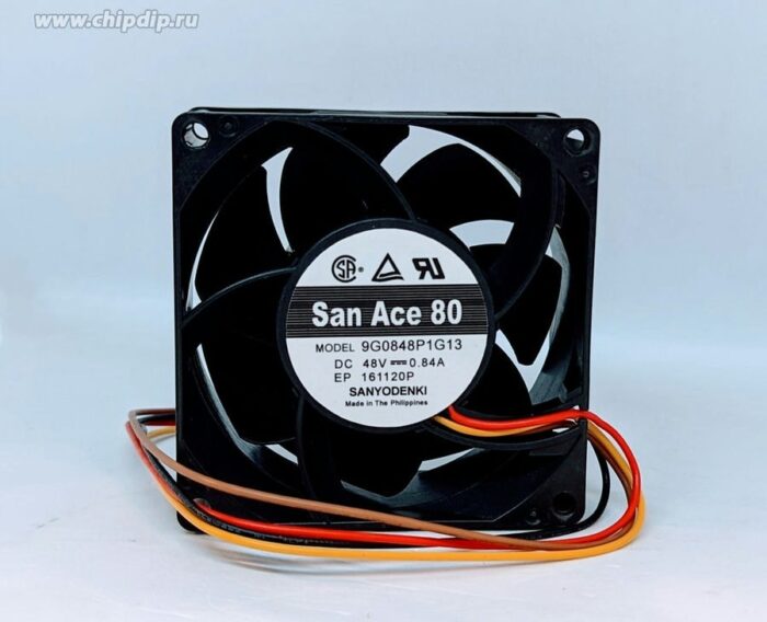 8017873635 Вентилятор Sanyo Denki 9G0848P1G13 48v 0.84A 80x38 () Hirschmann — изображение 2