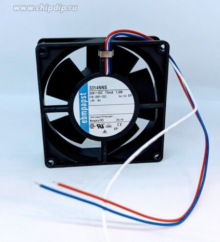 8021965940 Вентилятор Ebmpapst 3314NNS 24V DC 75mA 1.8W 92x32 3pin Hirschmann