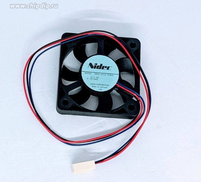 8017873714 Вентилятор Nidec D05X-12TLA 12V 0.72W 0.06A/0.09A 47(EX) 50x10 3 pin () Hirschmann — изображение 2