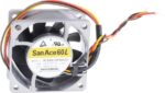 8008659770 9LG0612P4H001, Fan Tubeaxial 12VDC Square - 60mm L x 60mm H Ball 27.5 CFM (0.770m³/min) 4 Wire Leads Hirschmann