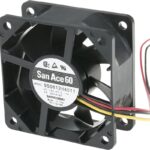 8085906040 9S0612H4011,DC Axial Fan, 12 V, Square, 60 mm, 25 mm, Ball Bearing, 20.5 CFM Hirschmann