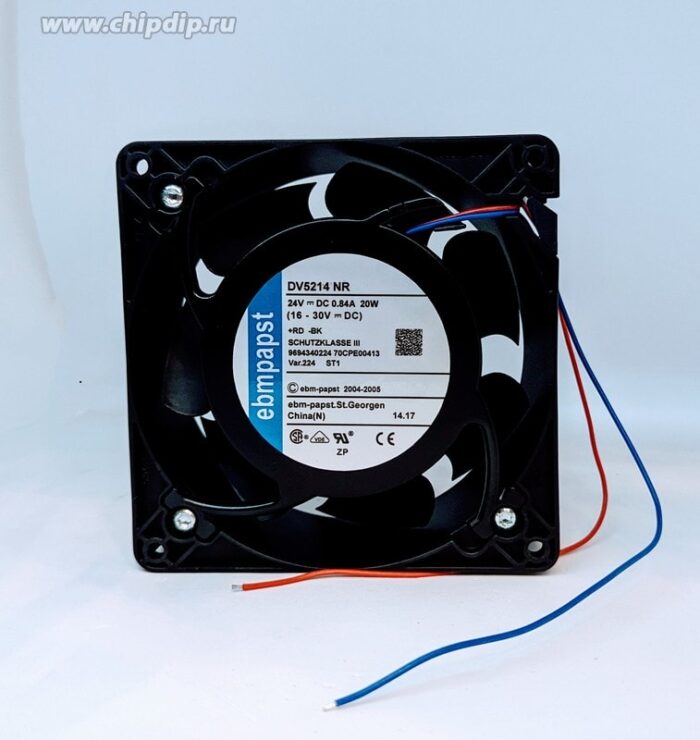 8015506710 Вентилятор Ebmpapst DV 5214 NR 127x38 24V 20W 0.84A Hirschmann — изображение 2
