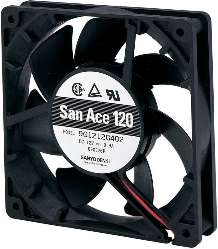 doc031795056 8006054621 9G1224E401, Fan Tubeaxial 24VDC Square - 119mm L x 119mm H Ball 115.0 CFM (3.22m³/min) 3 Wire Leads Hirschmann — изображение 1