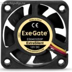 9000939497 ES04010S3P, Вентилятор ExeGate ExtraSilent 40x40x10 мм, подшипник скольжения, 3pin, 5000RPM, 24dBA Hirschmann