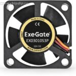 9000939522 EX03010S3P, Вентилятор ExeGate 30x30x10 мм, подшипник скольжения, 3pin, 9000RPM, 26dBA Hirschmann