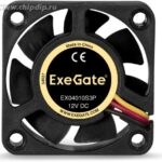 9000944364 EX04010S3P, Вентилятор ExeGate 40x40x10 мм, подшипник скольжения, 3pin, 5500RPM, 22dBA Hirschmann