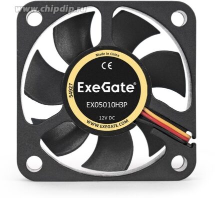 9000938467 EX05010H3P, Вентилятор ExeGate 50x50x10 мм гидродинамический, 3pin, 4500RPM, 22dBA Hirschmann