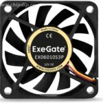 9000938124 EX06010S3P, Вентилятор ExeGate 60x60x10 мм, подшипник скольжения, 3pin, 3500RPM, 25dBA Hirschmann