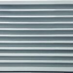 8022132054 Решетка жалюзийная накладная из листовой оцинкованной стали с внутренними жалюзями, габаритный размер 430x130 мм RG043001 Hirschmann