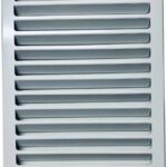 8022132043 Решетка жалюзийная накладная из листовой оцинкованной стали с внутренними жалюзями, габаритный размер 280x180 мм RG028001 Hirschmann