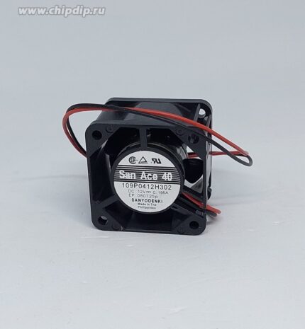 8010321922 Вентилятор Sanyo Denki 109P0412H302 12v, 0.195A, 40х40х28мм, 2.34Вт, качения, 8700об/мин, 2pin Hirschmann