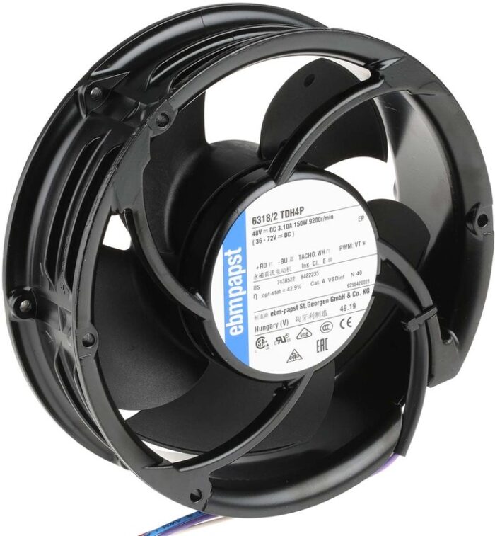 8010591828 Вентилятор Ebmpapst 6318/2TDH4P 48v 3.125A 150W (36-72V DC) Hirschmann — изображение 6