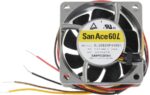 8006914162 9LG0624P4H001, Fan Tubeaxial 24VDC Square - 60mm L x 60mm H Ball 27.5 CFM (0.770m³/min) 4 Wire Leads Hirschmann — изображение 3