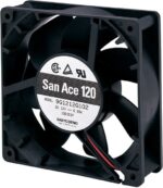 8005907367 9G1212H1011, Fan Tubeaxial 12VDC Square - 119mm L x 119mm H Ball 99.0 CFM (2.77m³/min) 3 Wire Leads Hirschmann — изображение 2