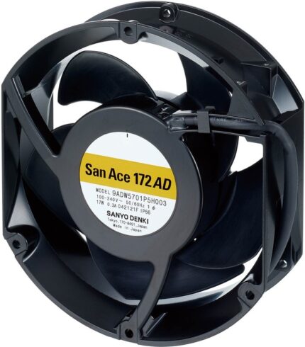 8022314600 9ADW5701P5H003, Axial Fan, 100 → 240 V ac, AC/DC Operation, 17W, 300mA Max, 172 x 150 x 51mm Hirschmann