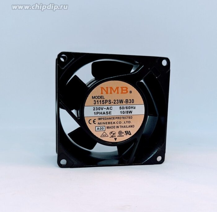 8017873535 Вентилятор NMB 3115PS-23W-B30 80x38 мм 220v 3200 А 10 W () Hirschmann — изображение 2