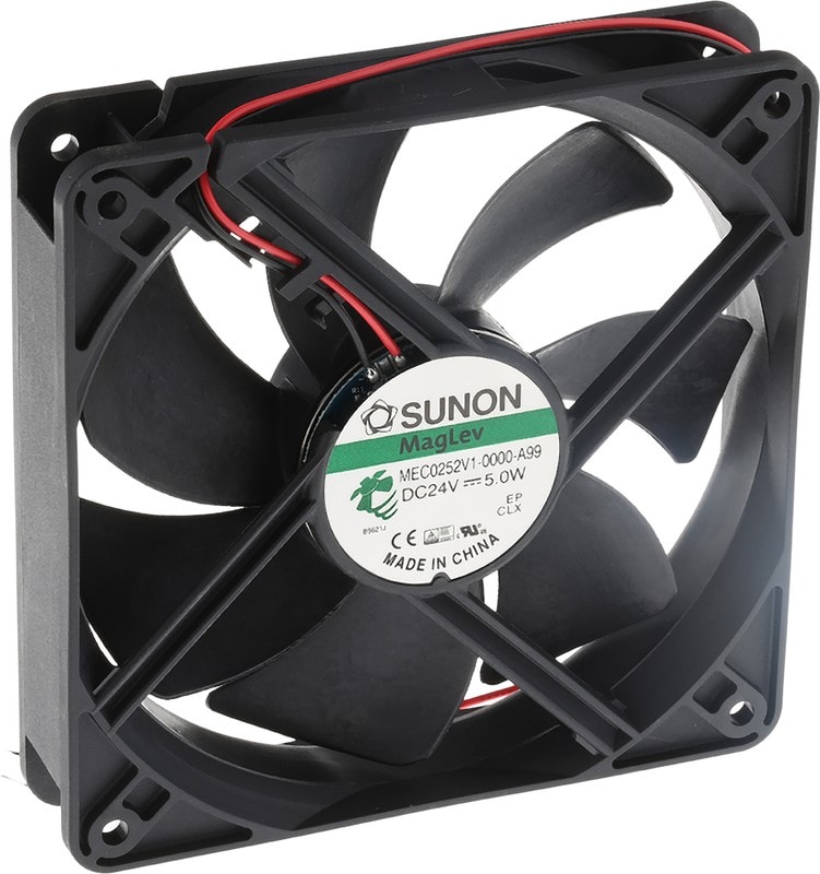 doc032915495 8002721856 MEC0252V1-0000-A99, ME Series Axial Fan, 24 V dc, DC Operation, 184m³/h, 5W, 207mA Max, 120 x 120 x 25mm Hirschmann — изображение 1