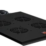 8022380091 SKAT TB Fan 4/800-B-TOP Вентиляторный модуль на 4 элемента потолочный для напольных шкафов с глубиной 800 мм, черный Hirschmann