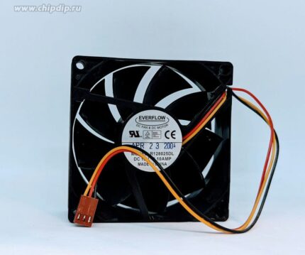 8022439370 Вентилятор everflow R128025DL DC 12V 0.10A 80x25 3pin Hirschmann
