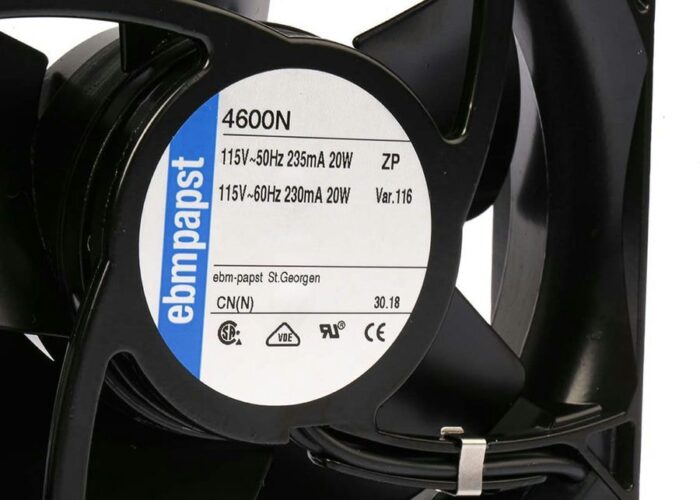 8007681954 Вентилятор Ebm-Papst 4600N 119x38мм 120x38 110v 115V 18W 0.23A клемма Hirschmann — изображение 7