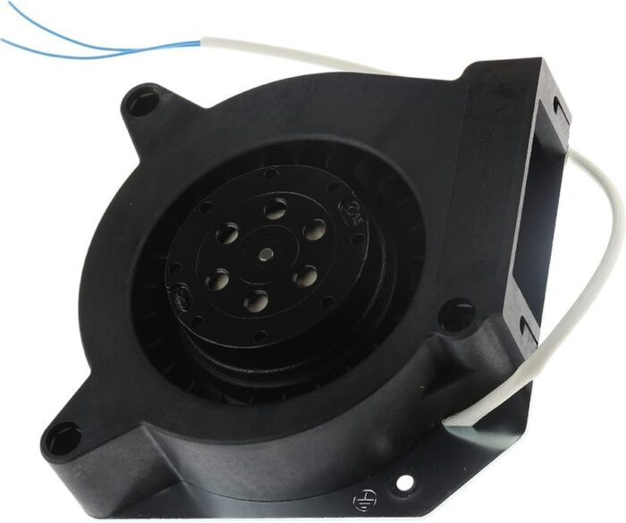 8005770239 RL90-18/06, Fan Blower, Flatpak 115VAC Square - 121mm L x 121mm H Ball 24.7 CFM (0.692m³/min) 2 Wire Leads Hirschmann — изображение 5
