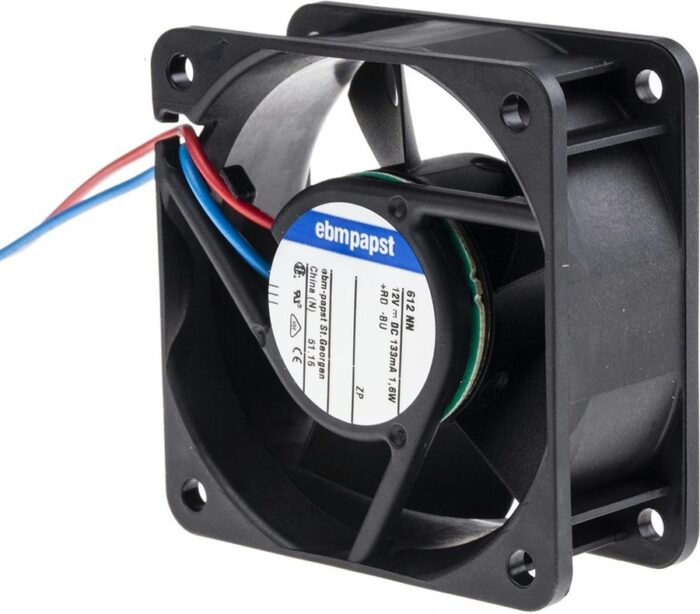 8026602750 Вентилятор Ebmpapst 612NN 12V 1.5W 60x25 Hirschmann — изображение 5