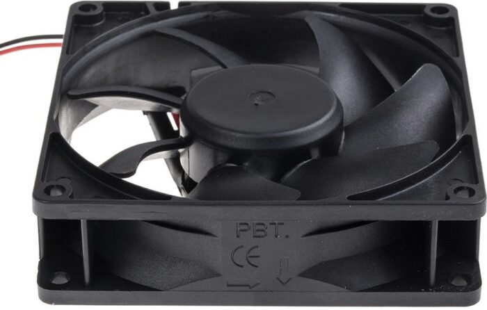 8008654013 EE92251B1-000U-A99, Fan Tubeaxial 12VDC Square - 92mm L x 92mm H Ball 51.5 CFM (1.44m³/min) 2 Wire Leads Hirschmann — изображение 7