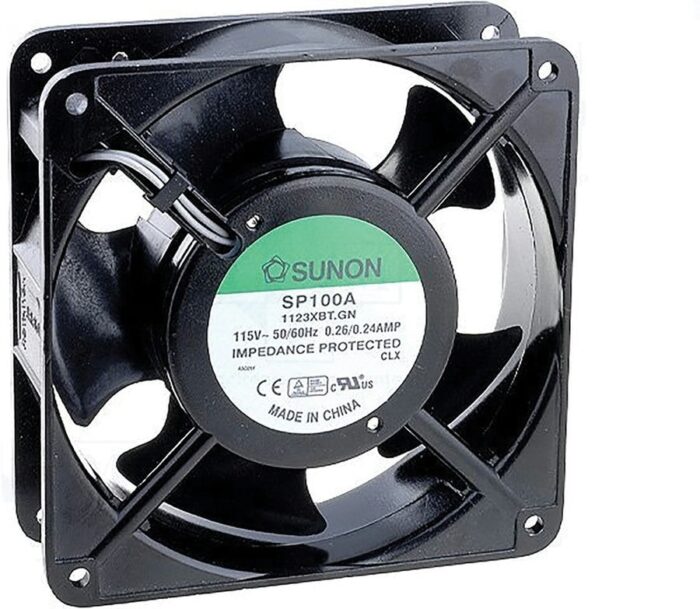 8007037181 SP100A1123XBT.GN, Вентилятор осевой, 115В AC, 120x120x38мм, 199(±10%)куб.м/ч, 50дБА Hirschmann — изображение 2