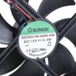 8007034252 EEC0251B2-000U-A99, Вентилятор осевой, 12В DC, 120х120х25мм, 0.279А, 3.4Вт, качения, 2700об/мин, 2 провода Hirschmann — изображение 6