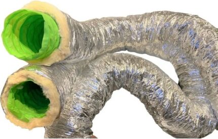 8022515563 Воздуховод Sono Green-160мм, 10м, антибактериальный, утепленный, шумопоглощающий, гибкий, алюминиевый SBGI160 Hirschmann