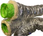 8022515565 Воздуховод Sono Green-203мм, 10м, антибактериальный, утепленный, шумопоглощающий, гибкий, алюминиевый SBGI203 Hirschmann — изображение 5