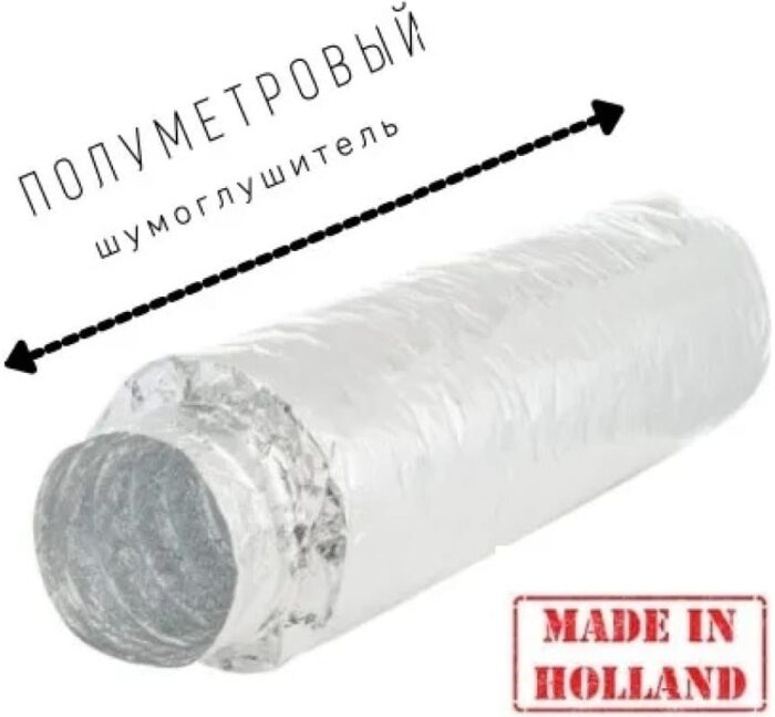 8022515564 Шумоглушитель гибкий Sono 25TRD-102мм, 0.5м DST102/0,5 Hirschmann — изображение 2