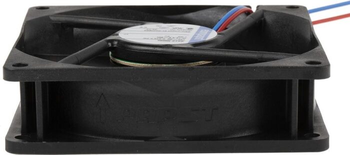 8006602244 3412NGHH, Fan Tubeaxial 12VDC Square - 92mm L x 92mm H Sintec 60.0 CFM (1.68m³/min) 2 Wire Leads Hirschmann — изображение 8