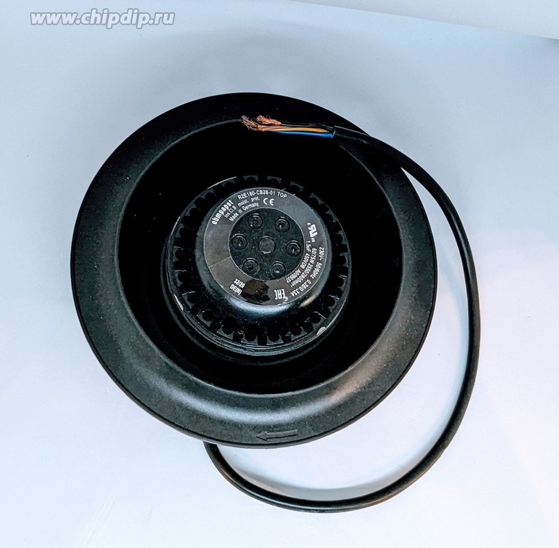 doc033392203 8009628146 Вентилятор Ebmpapst R2E180-CB28-01 230V 50/60Hz 0.28/0.33A 60/75W 2500/2800RPM 4pin Hirschmann — изображение 1