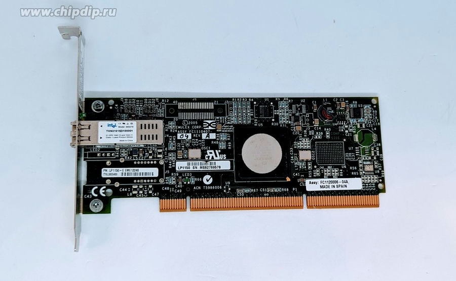 doc033392350 8007682960 Адаптер Emulex LightPulse (LP1150-E) 4Gb/s Fibre Channel HBA PCI-X Hirschmann — изображение 1