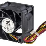 8002718721 FD1240-C0051M2AL, CeraDyna Series Axial Fan, 12 V dc, DC Operation, 28.3m³/h, 3.72W, 310mA Max, 40 x 40 x 28mm Hirschmann