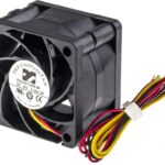 8002718722 FD2440-C0051M2AL, CeraDyna Series Axial Fan, 24 V dc, DC Operation, 28.3m³/h, 5.76W, 240mA Max, 40 x 40 x 28mm Hirschmann