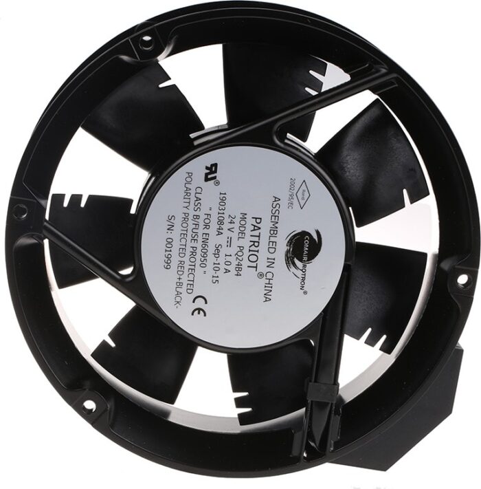 8002719466 PQ24B4 19031084A, Patriot Series Axial Fan, 24 V dc, DC Operation, 399m³/h, 24W, 1A Max, 171.4 x 50mm Hirschmann — изображение 3