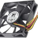 8002720979 FD1280-A1051C3AL, CeraDyna Series Axial Fan, 12 V dc, DC Operation, 61m³/h, 2.52W, 210mA Max, 80 x 80 x 15mm Hirschmann