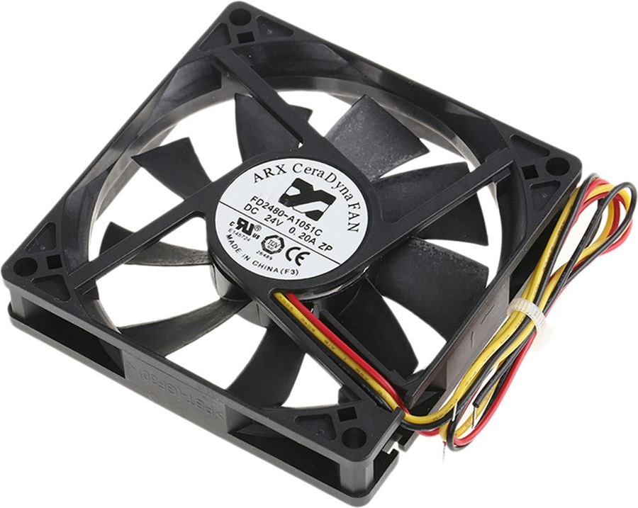 doc033411409 8002720980 FD2480-A1051C2AL, CeraDyna Series Axial Fan, 24 V dc, DC Operation, 61m³/h, 3.84W, 160mA Max, 80 x 80 x 15mm Hirschmann — изображение 1