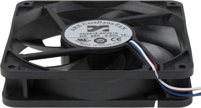 8002720982 FD2412-AP281E2AL, CeraDyna Series Axial Fan, 24 V dc, DC Operation, 250m³/h, 11.28W, 470mA Max, 120 x 120 x 25mm Hirschmann — изображение 3