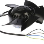 8005465584 A2E170-AF23-01, AC Fans AC Axial Fan, 170x170x65mm, 230VAC, 47/53W, 3150RPM, Ball, 2x Lead Wires, IP44 Hirschmann