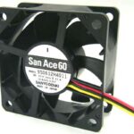 8002723913 9S0612S4011, San Ace 9S Series Axial Fan, 12 V dc, DC Operation, 44m³/h, 2.4W, 200mA Max, 60 x 60 x 25mm Hirschmann