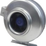 8002724484 SDX100 Euro Rectangular In Line Duct Fan, 212m³/h, Four Sealing Rings, Weather Tight Fit, Duct Size 100mm Hirschmann