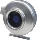 8002724484 SDX100 Euro Rectangular In Line Duct Fan, 212m³/h, Four Sealing Rings, Weather Tight Fit, Duct Size 100mm Hirschmann