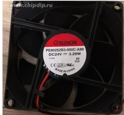 8007242426 PE80252B3-000C-A99, Вентиляторы постоянного тока DC Fan, 80x25mm, 24VDC, Sunon/ DC Fans DC Fan, 80x25mm, 24VDC, 53CFM Hirschmann