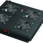 8023279173 DR-452411, 4-х мод. вентилятор с мех. терм., со шнуром пит. 1,8м, вилка Shuko, чер. Hirschmann