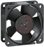 8006467240 612NME, Fan Tubeaxial 12VDC Square - 60mm L x 60mm H Ball 20.6 CFM (0.577m³/min) 2 Wire Leads Hirschmann — изображение 2